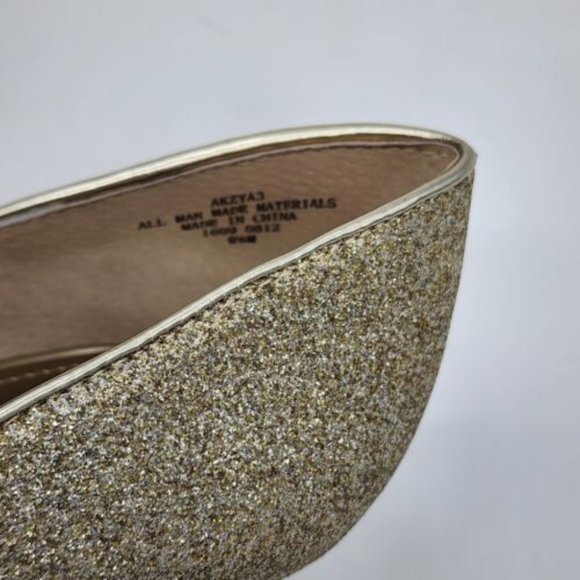 Anne Klein Woman's Gold Glittery High Heels Size 8 1/2 AKZYZ3 - Picture 6 of 8